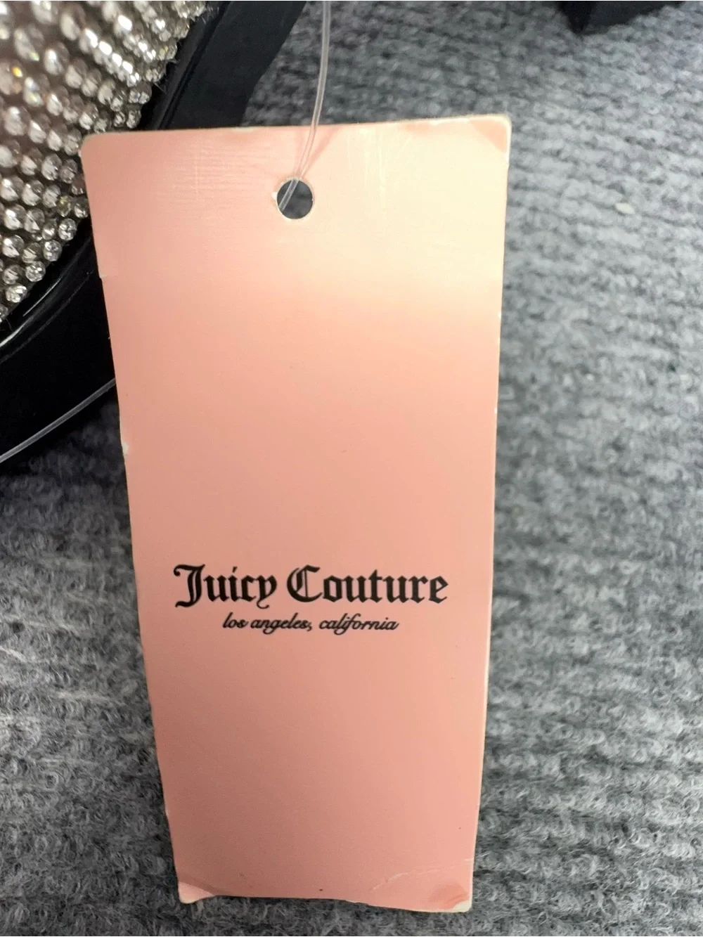 Juicy Couture Harmona Rhinestone Platform Slide Sandals NWT 9.5